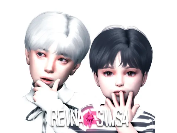 Reina_TS4_HAPPY HAIR_CHILDREN&TODDLER VERSION