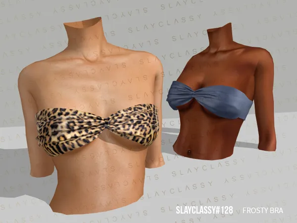 Alpha SC128 FROSTY BRA by slayclassy - The Sims 4 Custom Content