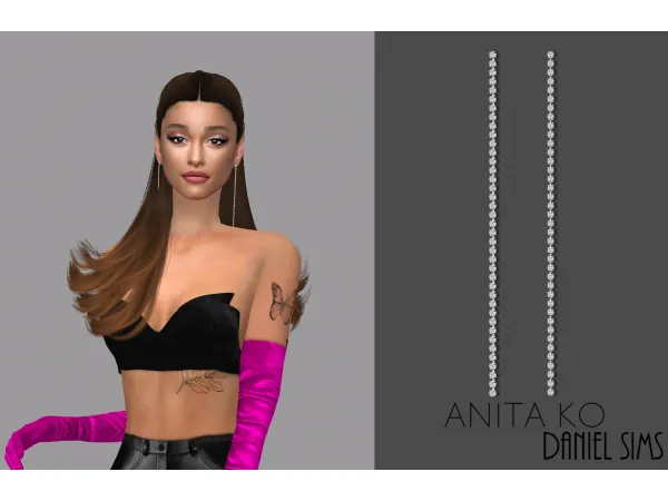 Alpha Ariana Grande in Anita Ko Jewelry by simsfinds - The Sims 4 Custom Content