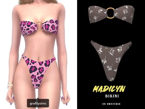Alpha Madilyn Bikini by grafity-cc - The Sims 4 Custom Content