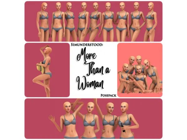 Mix MORE THAN A WOMAN - The Sims 4 Custom Content