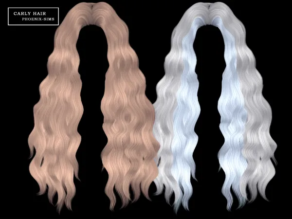 Alpha Carly Hair by phoenixsims4 - The Sims 4 Custom Content