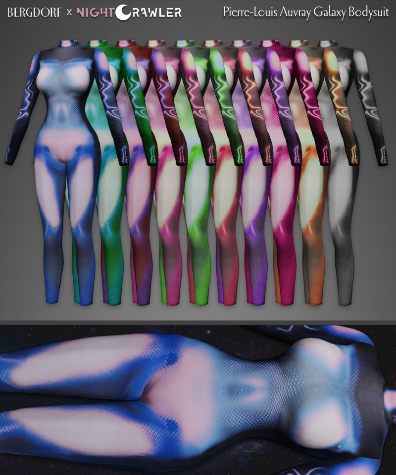 bergdorf x nightcrawler collab robo k hair - The Sims 4 Download -  SimsFinds.com