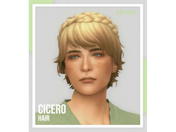 Maxis Match cicero hair by simsfinds - The Sims 4 Custom Content