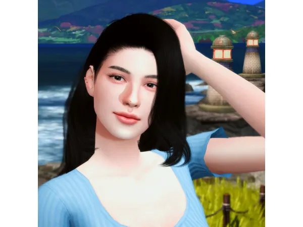 Alpha 첨부파일[Gukbap] female nose 8 9 10 - The Sims 4 Custom Content