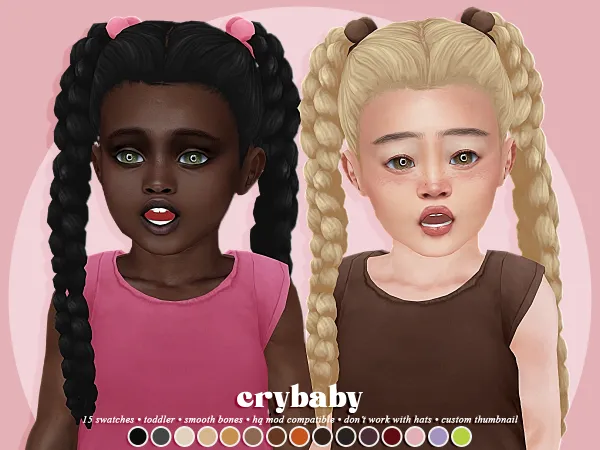 Maxis Match crybaby angel hair ballies (aharris00britney) toddler f - The Sims 4 Custom Content