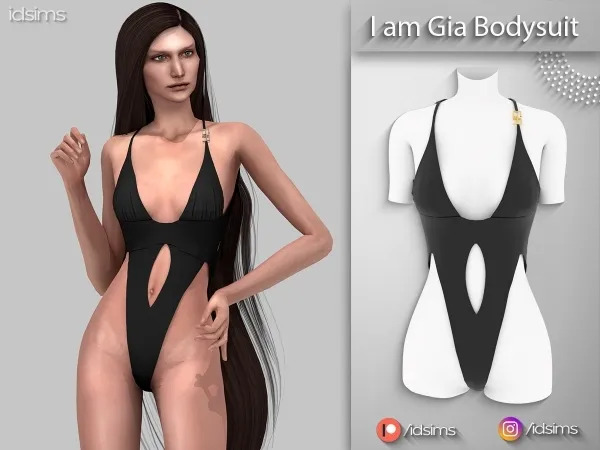 Alpha I am Gia Bodysuit by polygoncouture - The Sims 4 custom content
