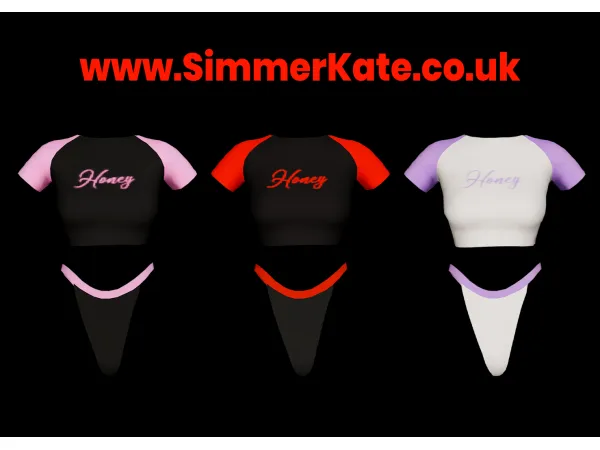 Alpha Colour Block Tshirt & Underwear by simmerkatex - The Sims 4 custom content