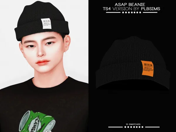 Alpha Aap Beanie by plbsims - The Sims 4 Custom Content