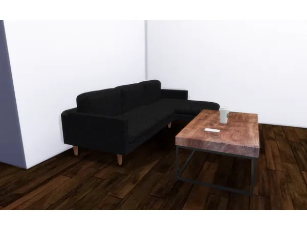 Alpha Rustic Modern Furniture Set by simmerkatex - The Sims 4 custom content