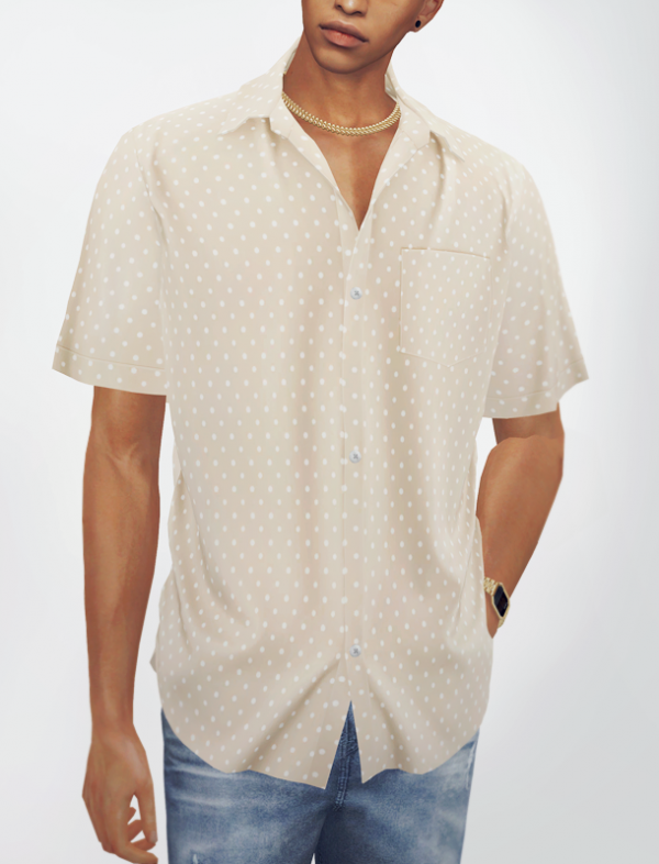 Alpha KK Collar shirts 06 by simsfinds - The Sims 4 Custom Content