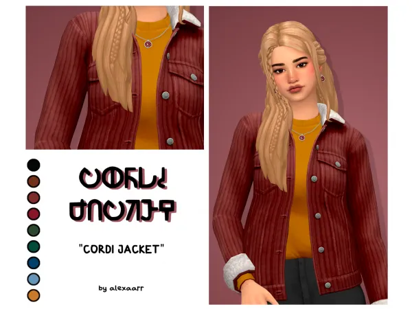 Maxis Match Cordi Jacket by simsfinds - The Sims 4 Custom Content