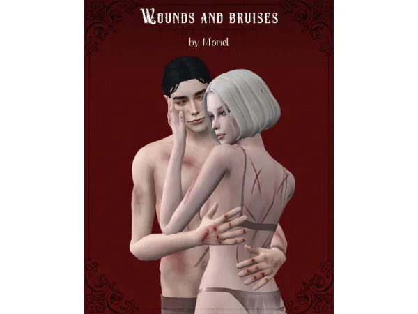Mix [Moriel] Wounds and bruises by simsfinds - The Sims 4 Custom Content