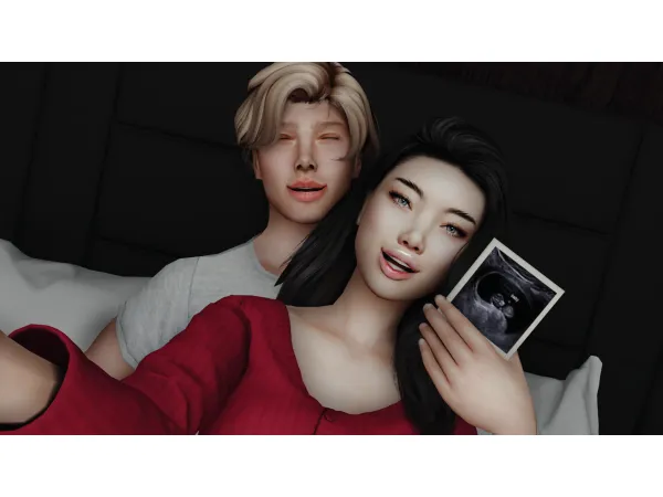 Mix [Scarlett Bulckowisk] Surprise Posepack by xScar - The Sims 4 Custom Content