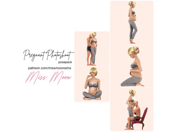 Mix Pregnant Photoshoot - The Sims 4 Custom Content