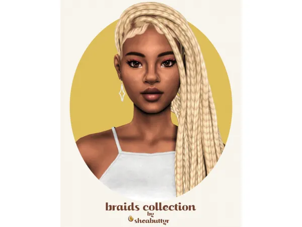 Maxis Match braids collection by simsfinds - The Sims 4 Custom Content