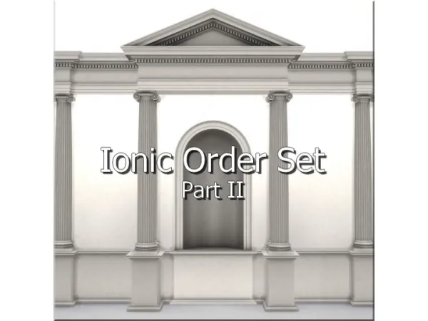 Mix Ionic Order Set Part II by simsfinds - The Sims 4 Custom Content