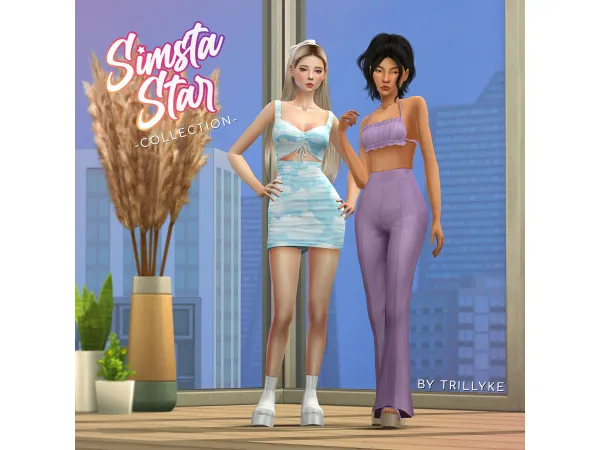 Maxis Match SIMSTASTAR COLLECTION by simsfinds - The Sims 4 Custom Content