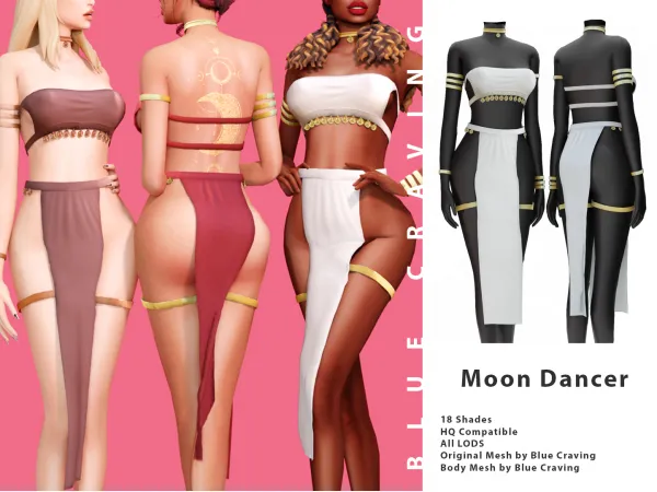 Alpha Moon Dancer by bluecraving - The Sims 4 Custom Content