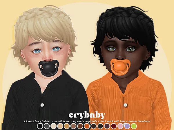 Maxis Match crybaby cicero hair (okruee) toddler m by crybaby - The Sims 4 Custom Content