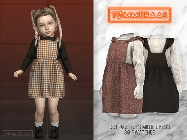 Alpha TØMMERAAS Cottage Tots Millie Dress (19) - The Sims 4 Custom Content