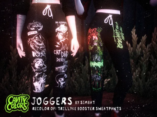 Maxis Match Horror Joggers Mesh needed by simsfinds - The Sims 4 Custom Content