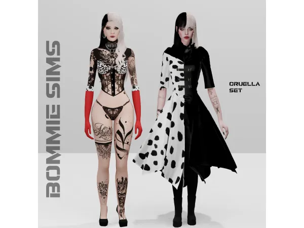 Mix Cruella Set - The Sims 4 Custom Content