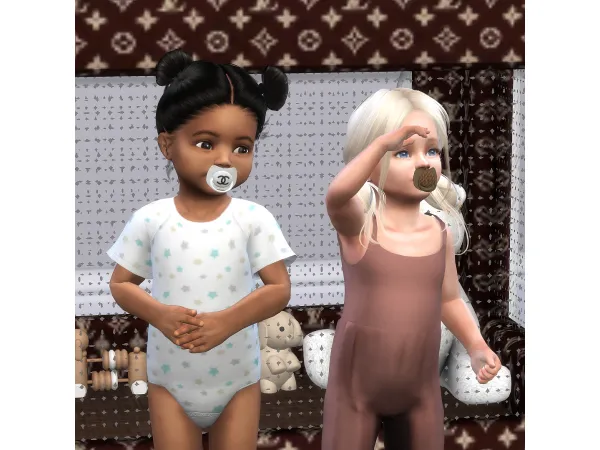 Mix Toddlers Designer Dummy Pacifier (Accessory) by PlatinumLuxeSims - The Sims 4 Custom Content