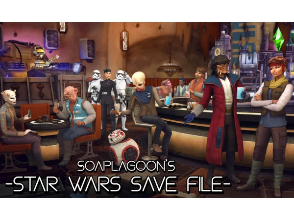 Maxis Match SOAPLAGOONS STAR WARS SAVE V10 by simsfinds - The Sims 4 Custom Content