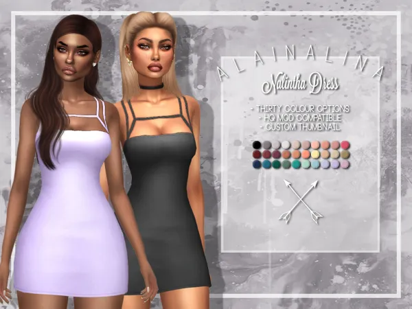 Maxis Match Nalintha Dress by alainalina - The Sims 4 Custom Content