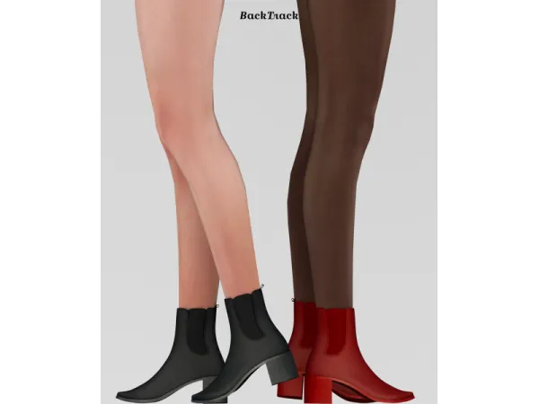 Alpha Leather Boots by BackTrack - The Sims 4 Custom Content