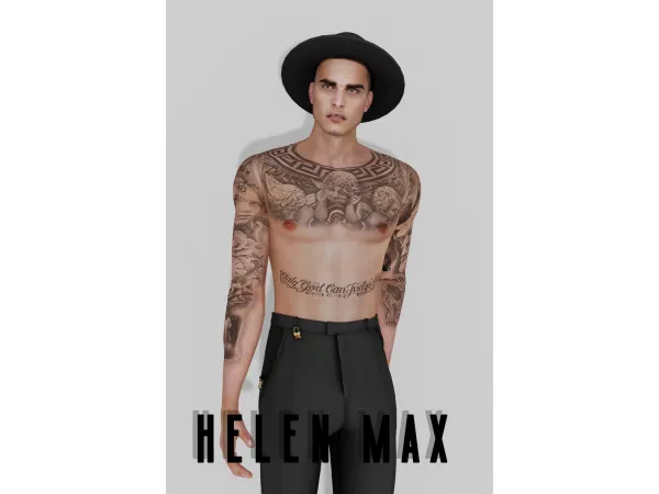 Mix Helen Max tattoo 02 - The Sims 4 Custom Content