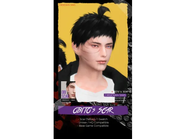 Mix OBITO's SCAR by simsfinds - The Sims 4 Custom Content