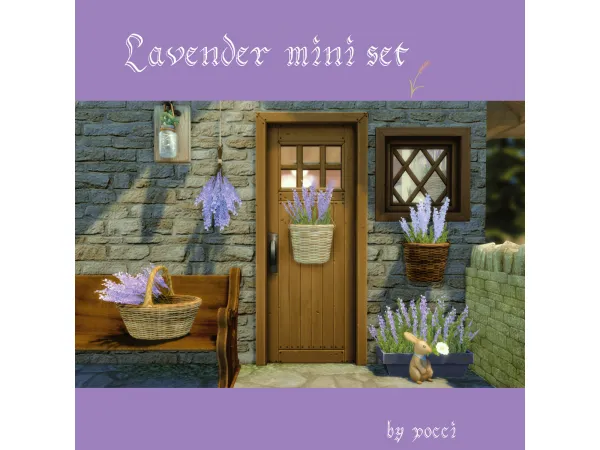 Maxis Match Lavender mini set by pocci - The Sims 4 Custom Content