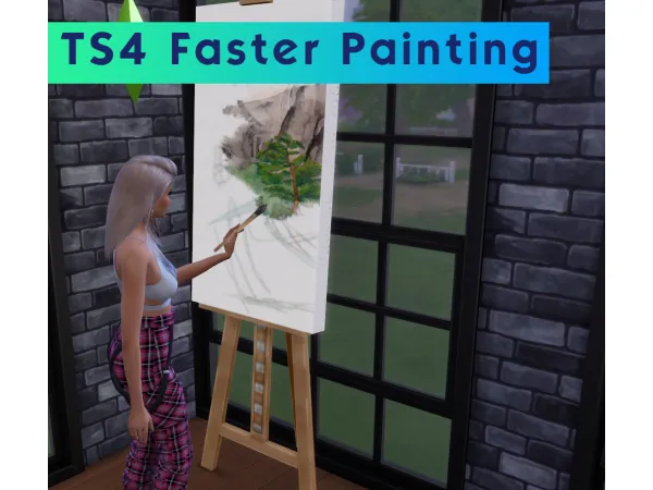 Maxis Match Faster Painting by simsfinds - The Sims 4 Custom Content
