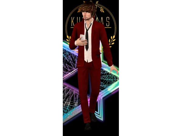Kurimas 4t2 Disheveled Suit by simsfinds - The Sims 2 Custom Content