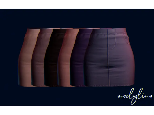 Maxis Match Daphne skirt by amelylina - The Sims 4 Custom Content