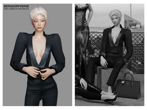 Alpha Saint Laurent by bergdorfsims - The Sims 4 Custom Content