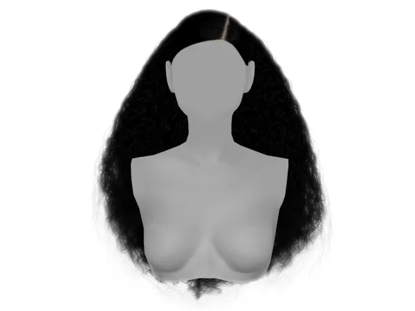 Alpha [gramsims] Angela Hair by simsfinds - The Sims 4 Custom Content