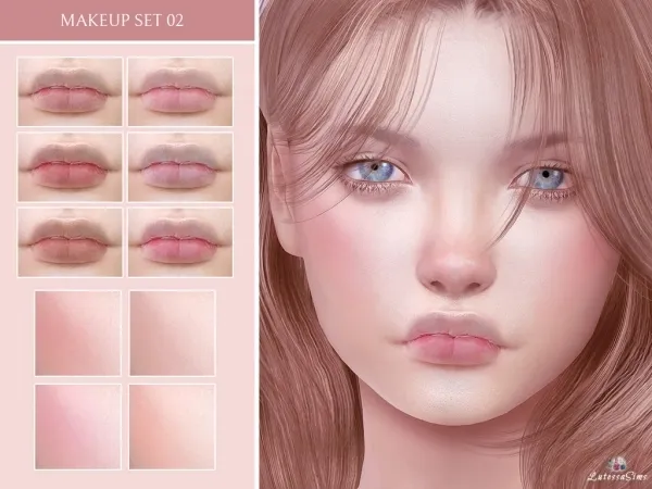 Alpha Makeup Set 02 by Lutessasims - The Sims 4 Custom Content