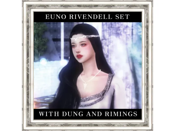 Alpha The Lord Of The Rings Necklace by euno - The Sims 4 Custom Content