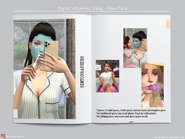 Mix Digital Influencer Vibes by simtographies - The Sims 4 Custom Content
