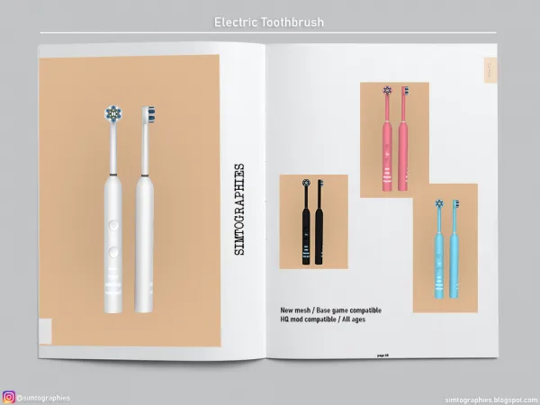 Mix Electric Toothbrush by simtographies - The Sims 4 Custom Content