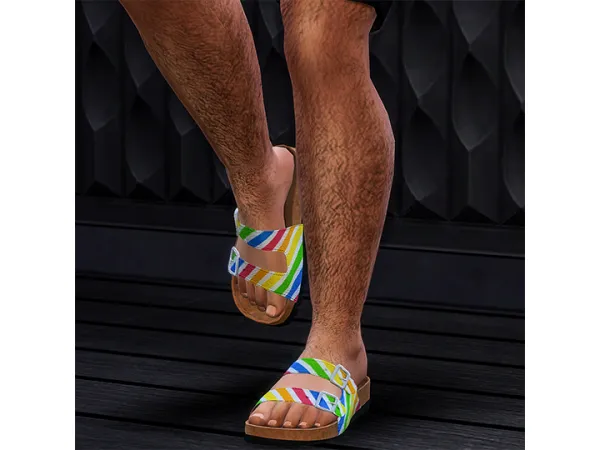 Mix DallasGirls Birkenstocks (non HQ) Recolored - The Sims 4 Custom Content