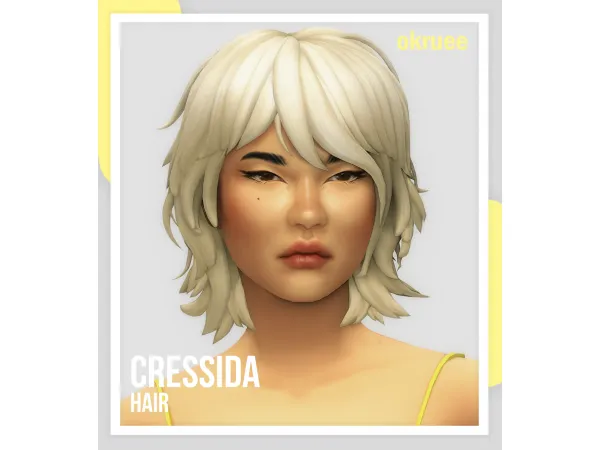 Maxis Match cressida hair by simsfinds - The Sims 4 Custom Content