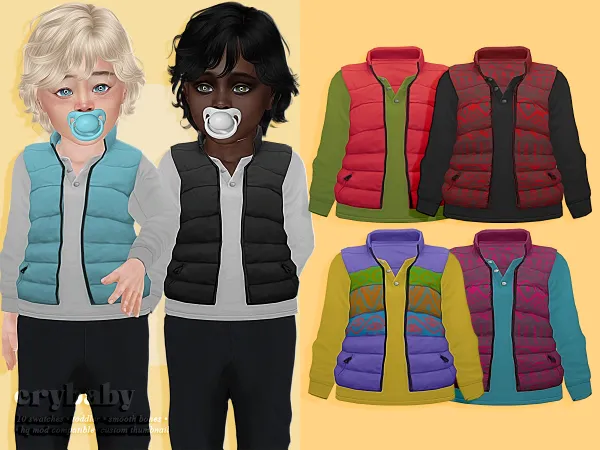Alpha crybaby forest camp top (wistful castel) toddler m by crybaby - The Sims 4 Custom Content