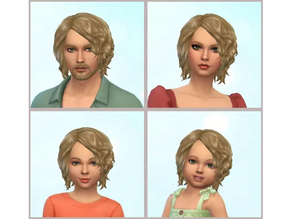 Maxis Match Delirious Hairstyle UPDATE by simsfinds - The Sims 4 Custom Content