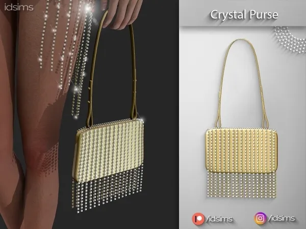 Alpha Crystal Purse by polygoncouture - The Sims 4 custom content