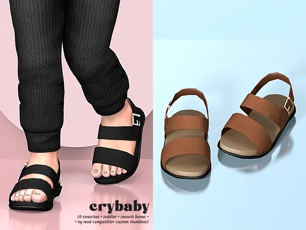 Mix crybaby primo sandals (mmsims) by crybaby - The Sims 4 custom content