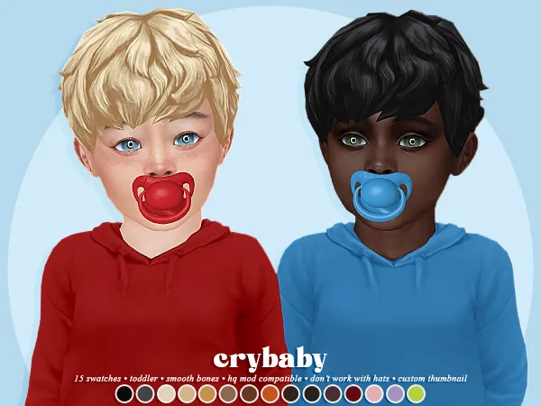 Maxis Match crybaby cameron hair (veve) by crybaby - The Sims 4 Custom Content